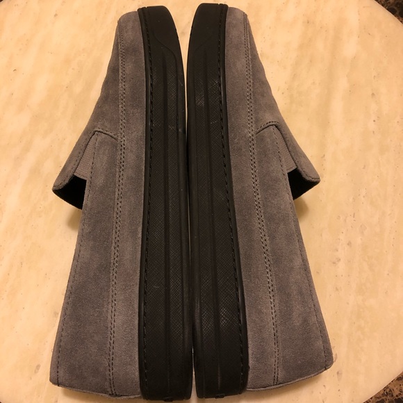 Auth Prada Suede Loafers in Dark Grey Size 7.5/8 - Picture 4 of 8